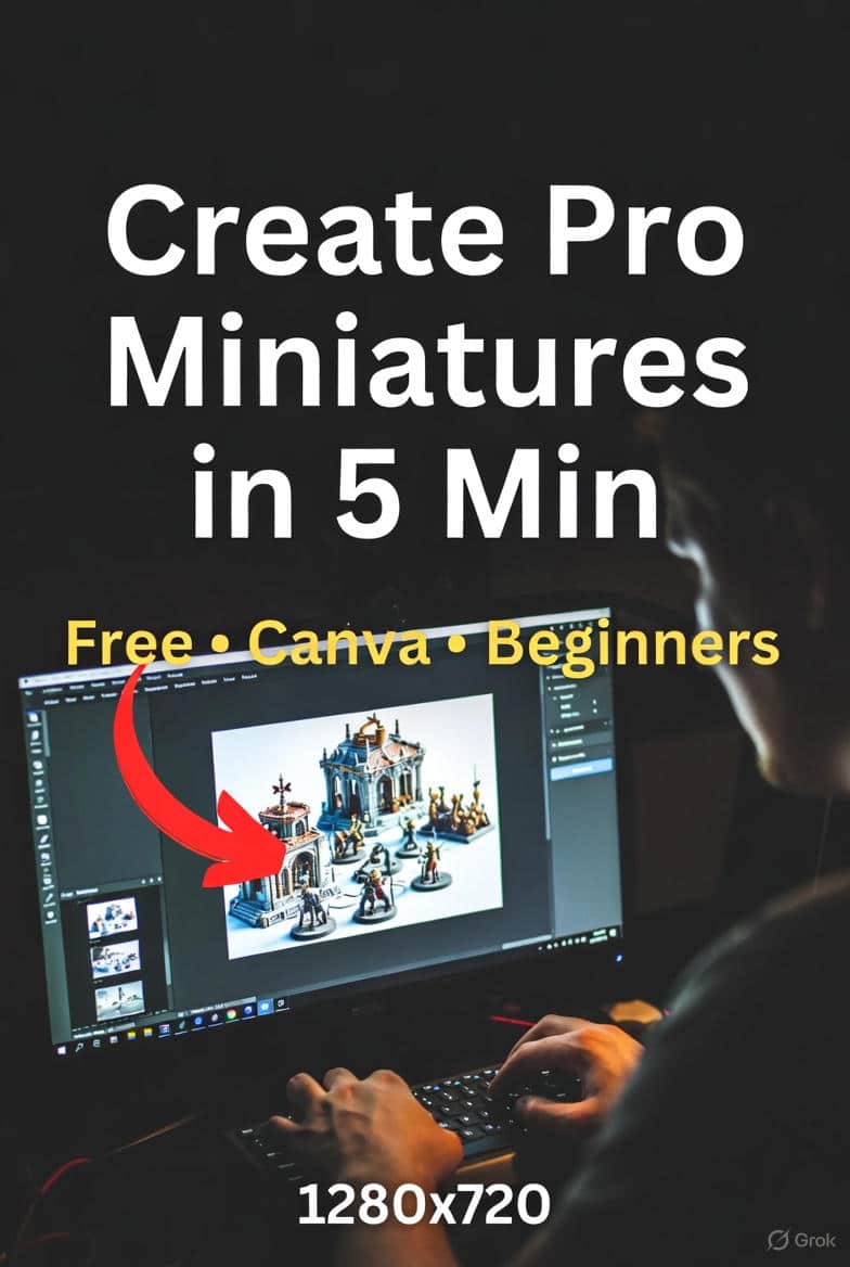 Formation Miniatures YouTube Canva