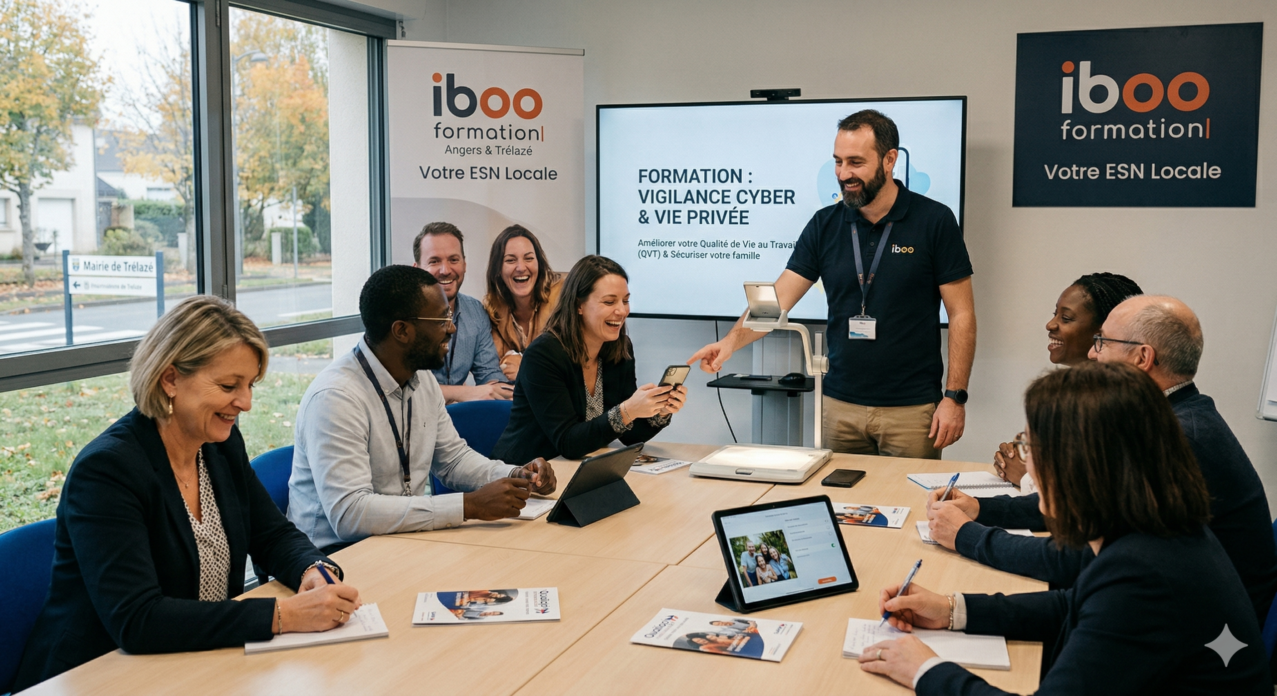 Formation iboo Vigilance cyber et QVT à Angers et alentours